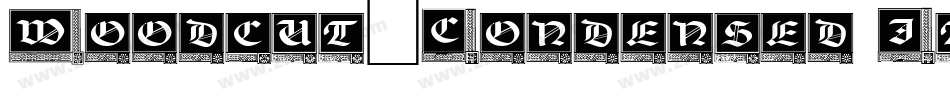 Woodcut-Condensed Italic字体转换